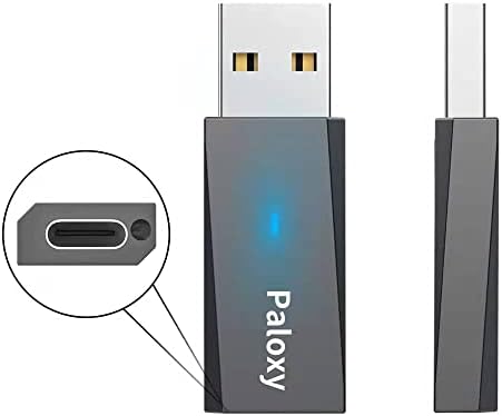 Paloxy [10Gbps] USB C מתאם גברים ל- USB, 3.1 USB A ל- USB C מתאם, Superspeed Data Sync ו- 100W